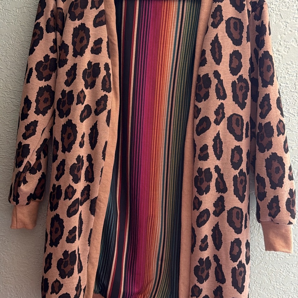 Boutine LA Leopard Print Cape Jacket